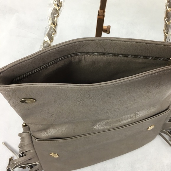 BCBG Paris Fringe Leather Bag - Picture 7 of 8